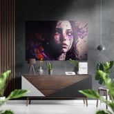 The Girl Brushed Aluminum Dibond Wall Art.